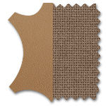 Pelle Premium 62 Ochre &ndash; Retro Tessuto Plano 80 Coffee
