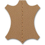 Pelle Premium con cucitura a contrasto 62 Ochre