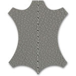 Pelle Premium con cucitura a contrasto 65 Granite