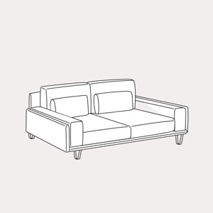 Due Posti &ndash; cm. 203 L. x 98 P.